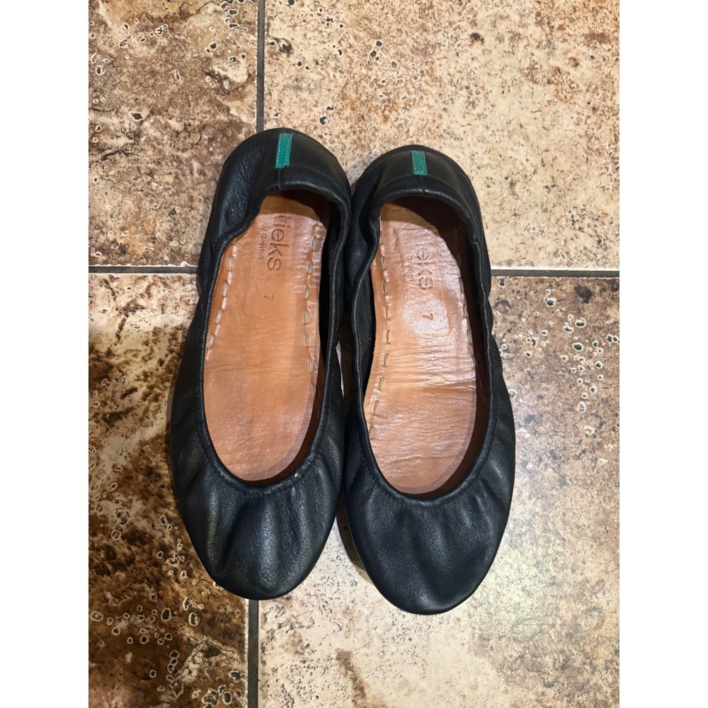Tieks Black Ballet Flats Size 7